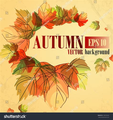Autumn Background Vector Illustration Eps 10 108555626 Shutterstock