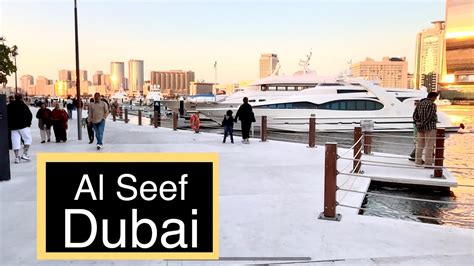 Al Seef Dubai I Evening Walk I Walking Video 4k Video