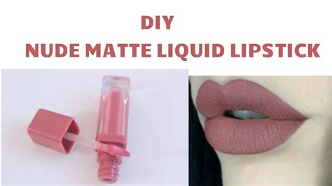 DIY Homemade Nude Matte Liquid Lipstick D Sbeautyhacks YouTube