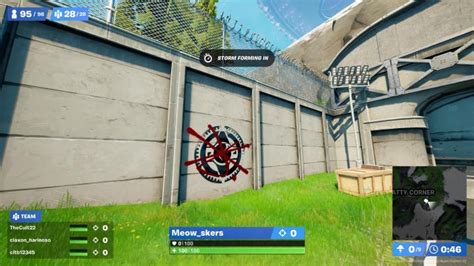 Fortnite Challenge Guide Search For A Graffiti Covered Wall At Hydro