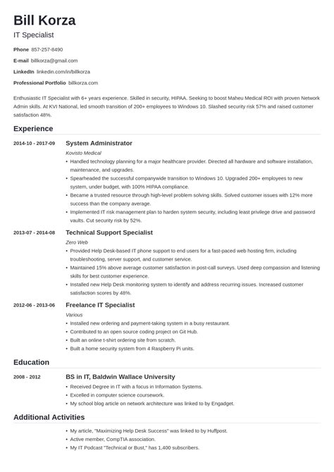 19 Professional Resume Profile Examples And Section Template