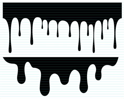 Dripping Borders Svg Bundle Dripping Paint Svg Dripping Etsy