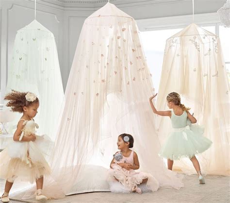 Keep plenty of money in your redecorating budget with these affordable pottery barn kids copycat options. Monique Lhuillier Blush Petal Canopy | Pottery Barn Kids AU