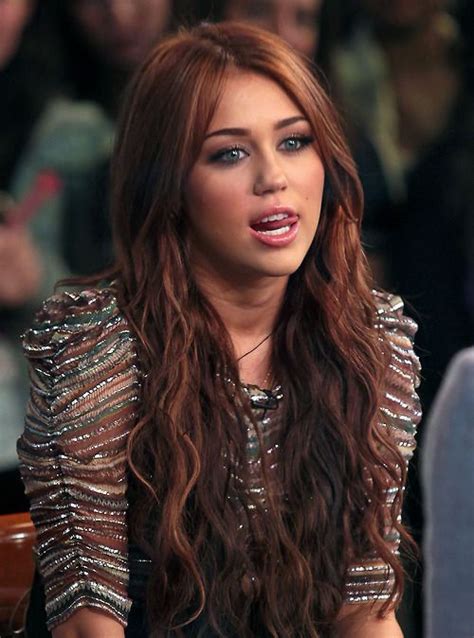 Miley Cyrus Long Brown Hair