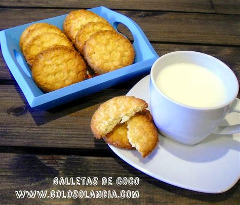 Galletas de coco Golosolandia Recetas y vídeos de postres y tartas