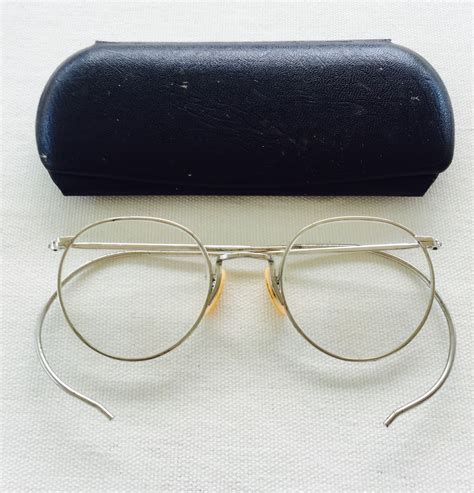 antique silver tone white metal ful vue eyeglasses spectacles with case antique price guide