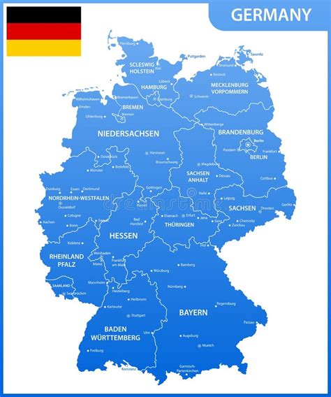 Germania Cartina Fisica E Politica