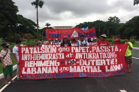 Duterte Monyo Protesters Parade Effigies Depicting Duterte As Evil