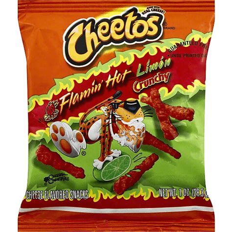 Cheetos® Crunchy Flamin Hot® Limon® Cheese Flavored Snacks 1 Oz Bag Shop Pruetts Food