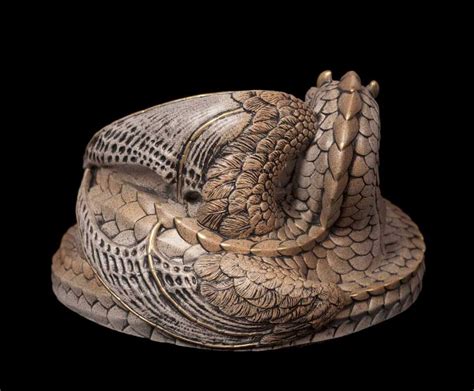 Mother Coiled Dragon Stone Windstone Editions