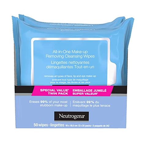 Neutrogena All In One Makeup Remover Cleansing Face Wipes 2 Pack 50