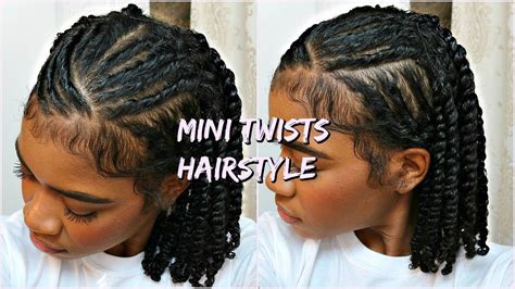 Looking for a new style of twists to try? Mini Twists Protective Hairstyle for Natural Curly Hair ...