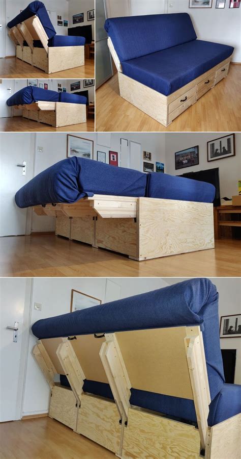 The Design Of This Convertible Sofa Is Interestingly Practical It