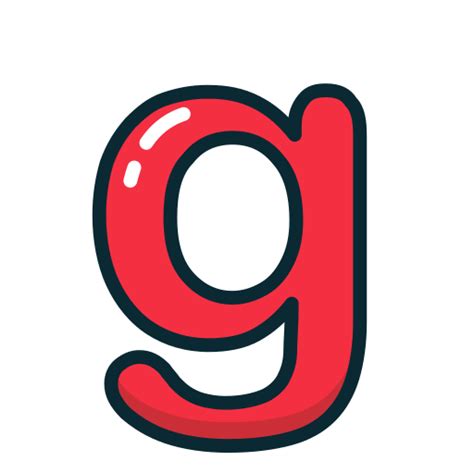 G Letter Lowercase Red Icon Free Download On Iconfinder