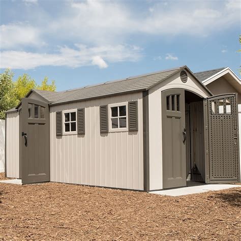 Lifetime 17 5 X 8 Ft Dual Entry Outdoor Storage Shed Homebase