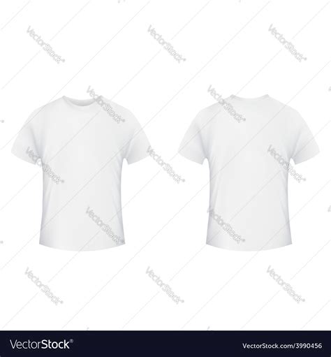 Download Blank t-shirt template Front and back side on a Vector Image