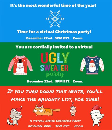 26 Virtual Christmas Party Ideas In 2022 Holidays 2023
