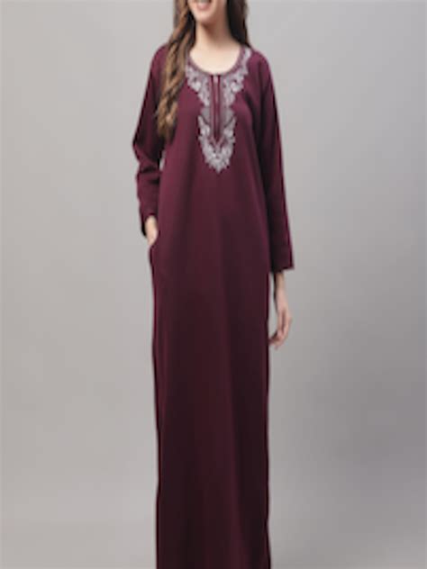 Buy Secret Wish Woolen Maxi Nightdress Nightdress For Women 22110496
