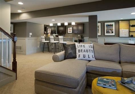Nice 32 Stunning Basement Remodel Ideas Into An Attractive Living Room