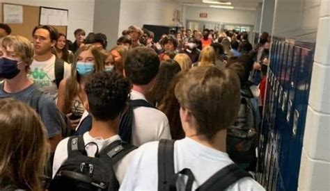 Viral Images Of Packed, Unmasked Students In Tight Hallways Receives ...