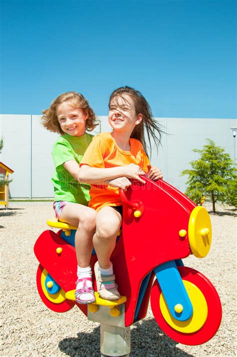 Happy Kids Playing Outdoors Stock Photo Image Of Child Children