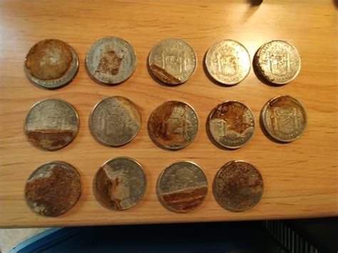 Monedas cinco pesetas plata