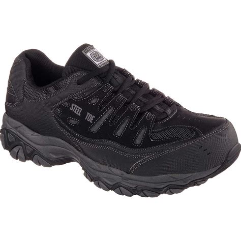 Skechers Work Relaxed Fit Crankton Steel Toe Work Athletic Shoe 77055bkcc