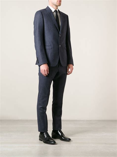 Lyst Gucci Classic Formal Suit In Blue For Men