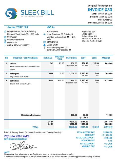 Example Pizza Business Invoice Process Model Weposa