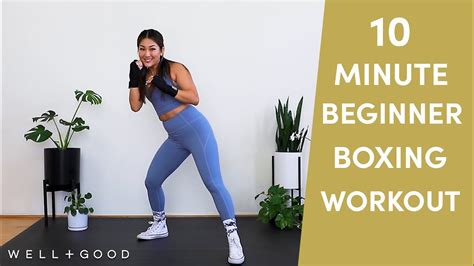 10 Minute Beginner Boxing Workout Good Moves Wellgood Youtube