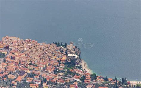 View From The Heights Of Monte Baldo On Lake Garda Malcesine And The