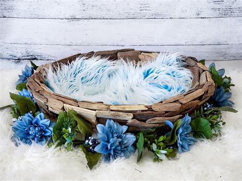 Frosted Aqua Blue Mongolian Faux Fur Blanket Newborn Photography
