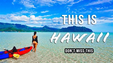 This Place Is Absolute Paradise Kayaking The Kaneohe Sandbar Youtube