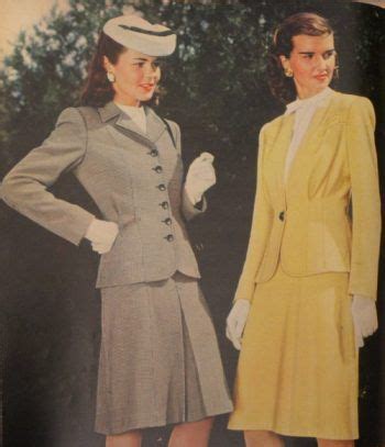 Women S 1940s Victory Suits And Utility Suits 1940s Dresses Vintage
