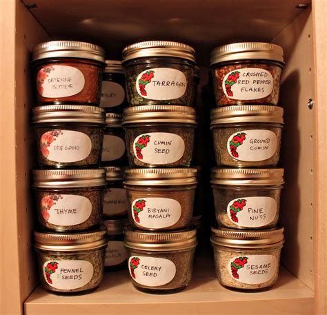 My Spice Organization Small Canning Jars Stack Perfectly And Easy