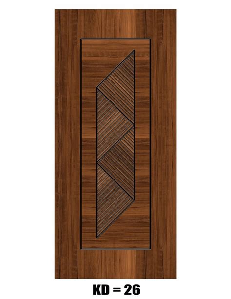 Amaze Doors Solid Wood Exterior Grooved Decorative Door For Home 7x4