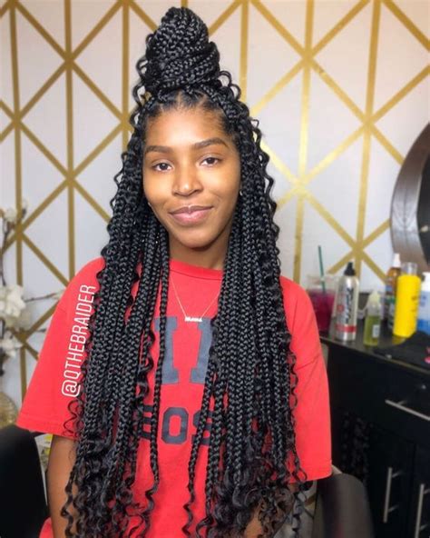 40 Bohemian Box Braids Protective Hairstyles Ideas Coils And Glory