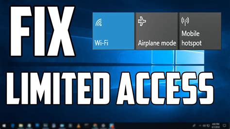 How To Fix Windows Wifi Limited Access Problem Youtube