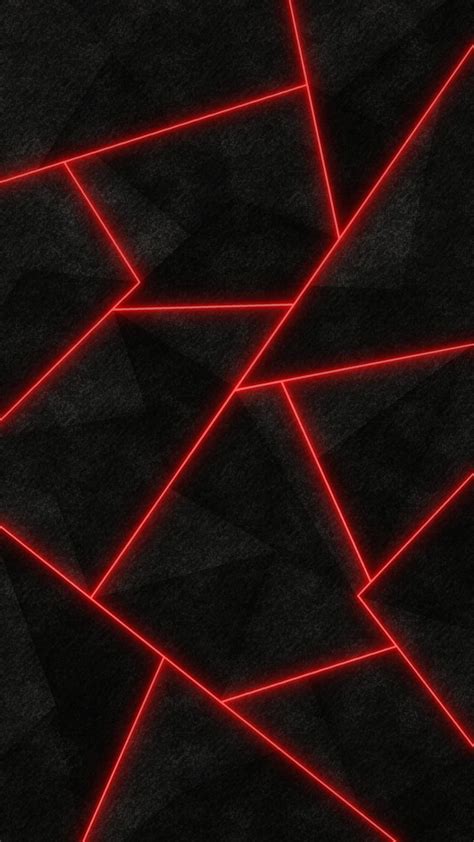 Abstractblack Red Shards Hd Phone Wallpaper Pxfuel