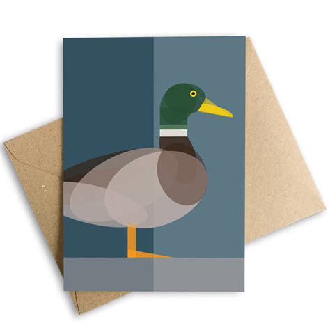 Check out our duck card selection for the very best in unique or custom, handmade pieces from our greeting cards shops. Duck Card With Recycled Kraft Envelope, Eco Friendly By Mimi & Mae | notonthehighstreet.com
