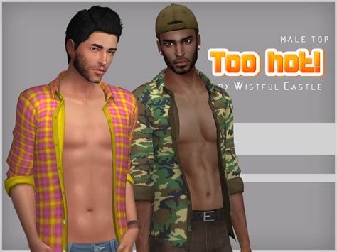The Sims Resource Too Hot Male Top