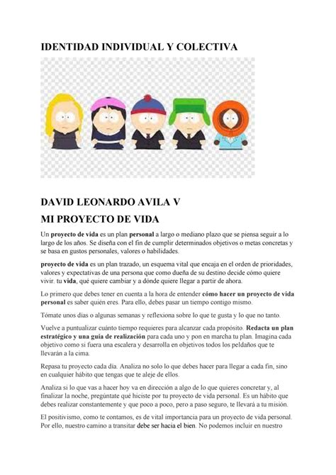 Proyecto De Vida By David Avila Issuu