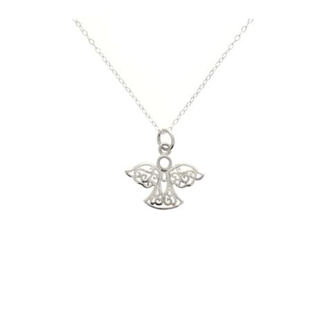 Sterling Silver Guardian Angel Necklace The Catholic Company