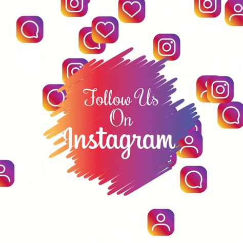 Follow Us On Instagram Template