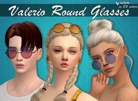 Tukete Valerio Round Glasses Sims 4 Downloads Sims 4 Sims 4 Cc