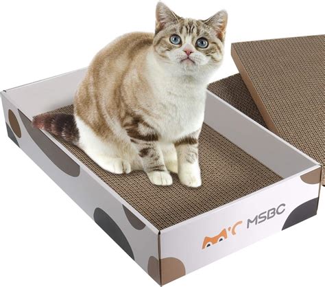 Comsaf Durable Cat Scratcher Cardboard Refill Reversible Cat Scratcher