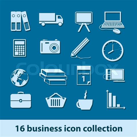 Business Icons Stock Vector Colourbox