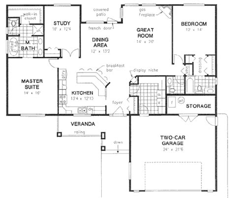 Ranch Style House Plan 3 Beds 3 Baths 1863 Sqft Plan 18 4529