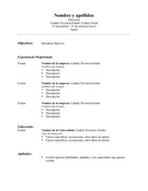 Texto con variabilidad de extensión de carácter breve. Redaccion Profesional de Curriculum Vitae: marzo 2010