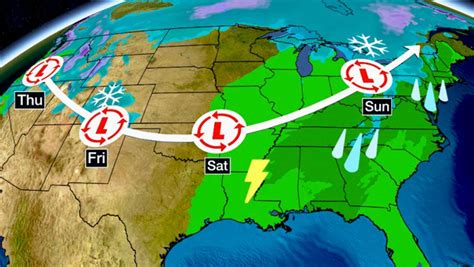 Cross Country Storm To Track East Through Weekend